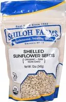 Mängden socker i Organic shelled sunflower seeds
