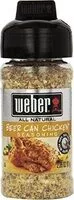 Mängden socker i Grill beer chicken seasoning