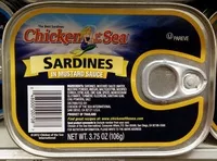 Mängden socker i Sardines in mustard sauce