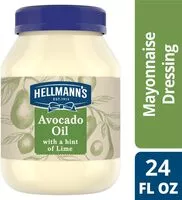 Mängden socker i Avocado oil mayonnaise dressing with a hint of lime