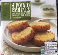 Mängden socker i 4 Potato Rosti Cakes