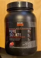 Mängden socker i GNC AMP Pure Isolate Strawberry Protein Powder