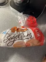 Mängden socker i Plain pre-sliced bagels