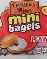 Mängden socker i Plain mini bagels, plain