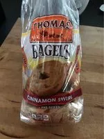 Mängden socker i Pre-sliced cinnamon swirl bagels