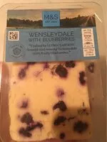 Mängden socker i Wensleydale with blueberries