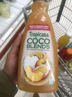 Mängden socker i Peach passion fruit with coconut water coco blends, peach passion fruit with coconut water