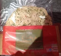 Mängden socker i 2 large garlic and coriander naans