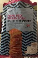 Mängden socker i Asian bbq pulled pork ridge cut crisps