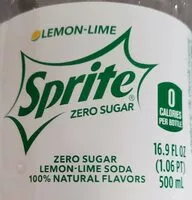 Mängden socker i Lemon-Lime Sprite Zero Sugar