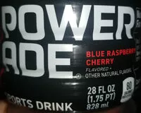Mängden socker i Powerade blue raspberry cherry