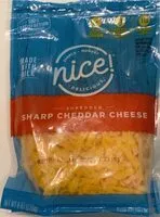 Mängden socker i Shredded Sharp Cheddar Cheese