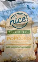 Mängden socker i Nice Organic Butter Popcorn