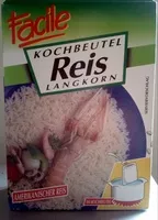 Mängden socker i Facile Kochbeutel Langkornreis