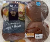 Mängden socker i Taste the Difference Brioche Burger Bun