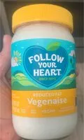 Mängden socker i Reduced fat vegenaise