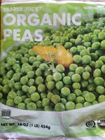 Mängden socker i Organic peas