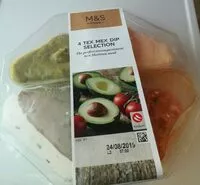Mängden socker i 4 tex mex dip selection