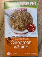 Mängden socker i Instant oatmeal/ cinnamon & spice