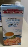 Mängden socker i Market basket unsalted chicken cooking broth