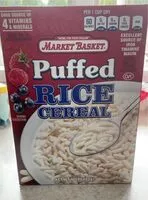 Mängden socker i Puffed rice cereal