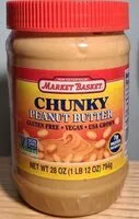 Mängden socker i Market Basket Chunky Peanut Butter