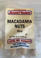Mängden socker i Macadamia nuts raw
