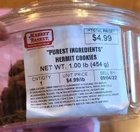 Mängden socker i Hermit cookie