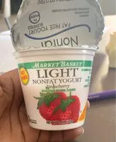 Mängden socker i Light nonfat yogurt strawberry
