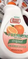 Mängden socker i Market baker premium orange juice