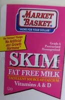 Mängden socker i Skim Fat Free Milk