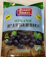 Mängden socker i No sugar added organic blueberries
