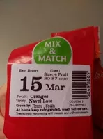 Mängden socker i Sainsburys large oranges