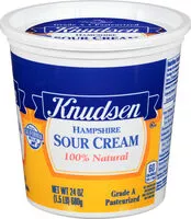 Mängden socker i Knudsen hampshire sour cream