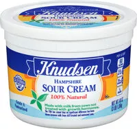 Mängden socker i Knudsen hampshire sour cream