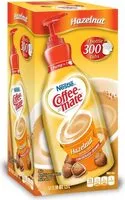 Mängden socker i Nestle coffeemate coffee creamer hazelnut liquid pump bottle