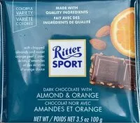 Mängden socker i Ritter sport almond and orange
