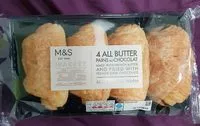 Mängden socker i M&S Pains Au Chocolate