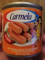 Mängden socker i Carmela, chicken sausage and bouillon