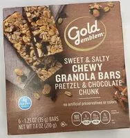 Mängden socker i Sweet and salty cheey granola bars pretzel and chocolate chunk