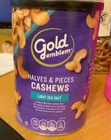 Mängden socker i Halves & Pieces Cashews light sea salt