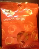 Mängden socker i Gold Emblem Peach Rings