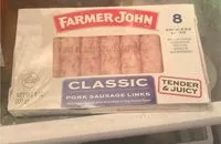 Mängden socker i Pork sausage links