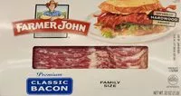 Mängden socker i Farmer John premium classic bacon