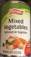 Mängden socker i mixed vegatables