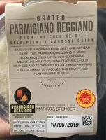 Mängden socker i Grated parmigiano reggiano