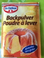Mängden socker i Backpulver Dr. Oetker