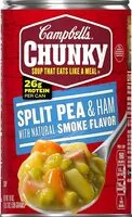 Mängden socker i Split pea ham with natural smoke flavor soup