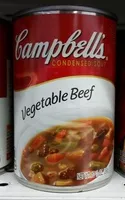 Mängden socker i Vegetable Beef Condensed Soup