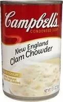Mängden socker i Campbellscondensed new england clam chowder